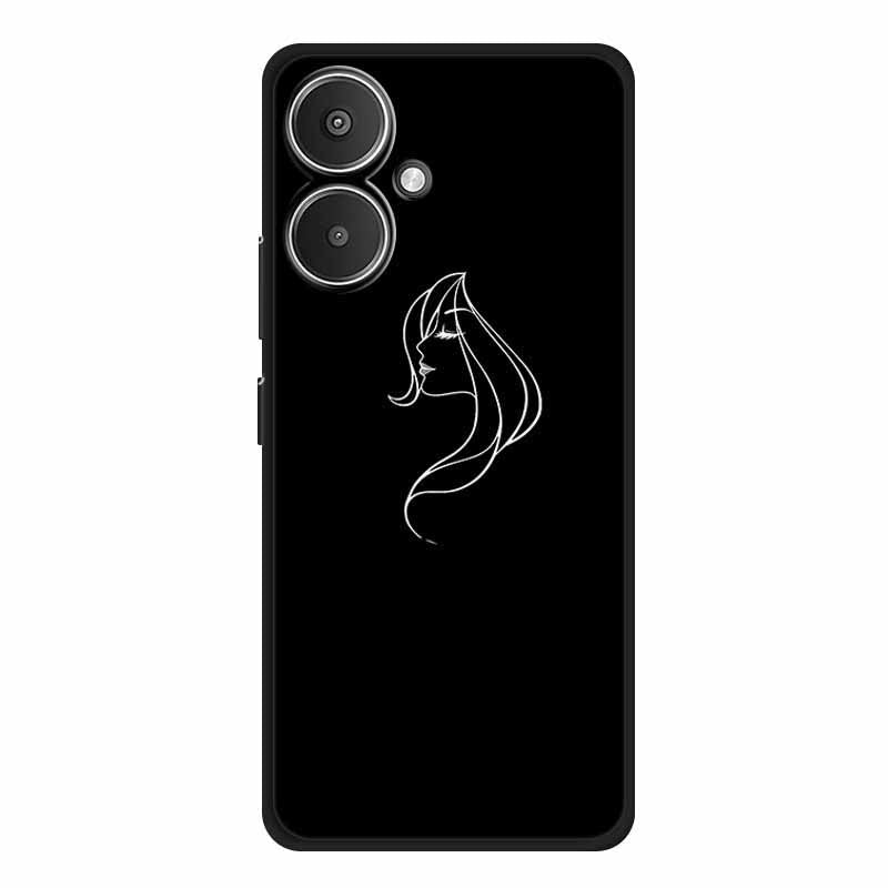 For Xiaomi Redmi 13C 5G / Redmi 13R 5G Case TPU Linear Pattern Printing Back Phone Cover For Xiaomi Redmi 13C 5G / Redmi 13R 5G Case TPU Linear Pattern Printing Back Phone Cover